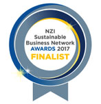 NZ Sustainable Business Network Awards 2017 Finalist Badge